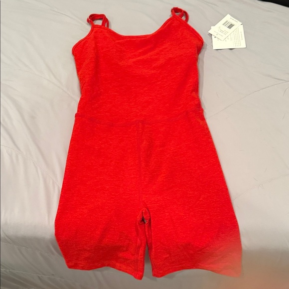 Beyond Yoga Vibrant Red Romper - Picture 1 of 5